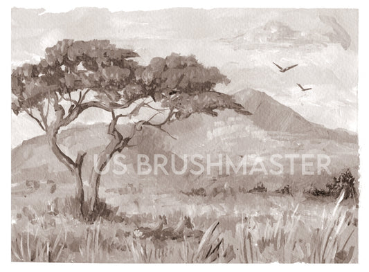 Buy Serengeti Sepia Study Painting